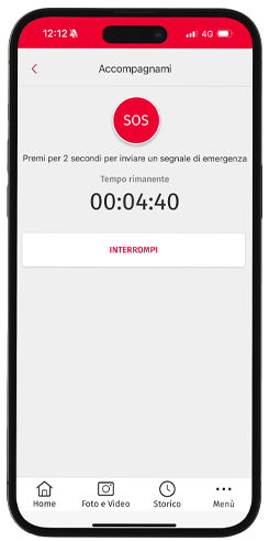 Verisure funzione accompagnami