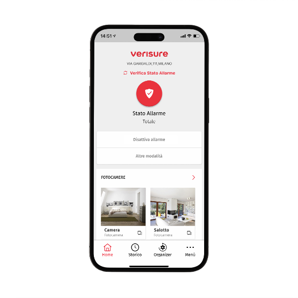 L'app My Verisure Italia per smartphone
