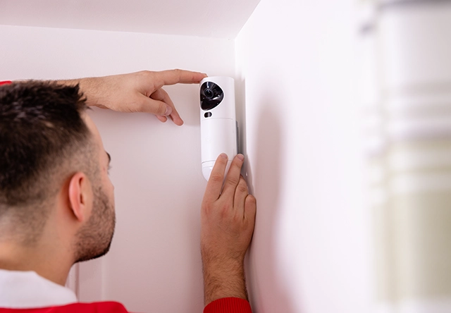 Esperto Verisure installa Sensore di mvimento GuardVision