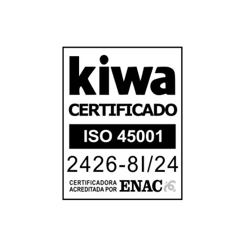 KIWA Certificado ISO 45001 2426-9/24
