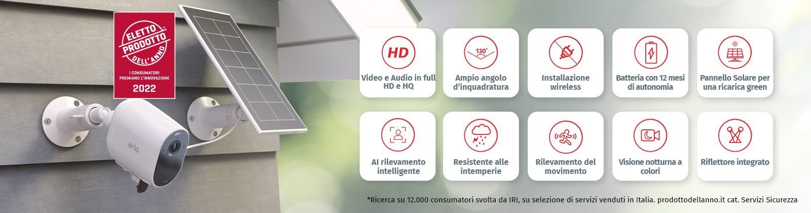 la telecamera arlo e verisure prodotto dell'anno