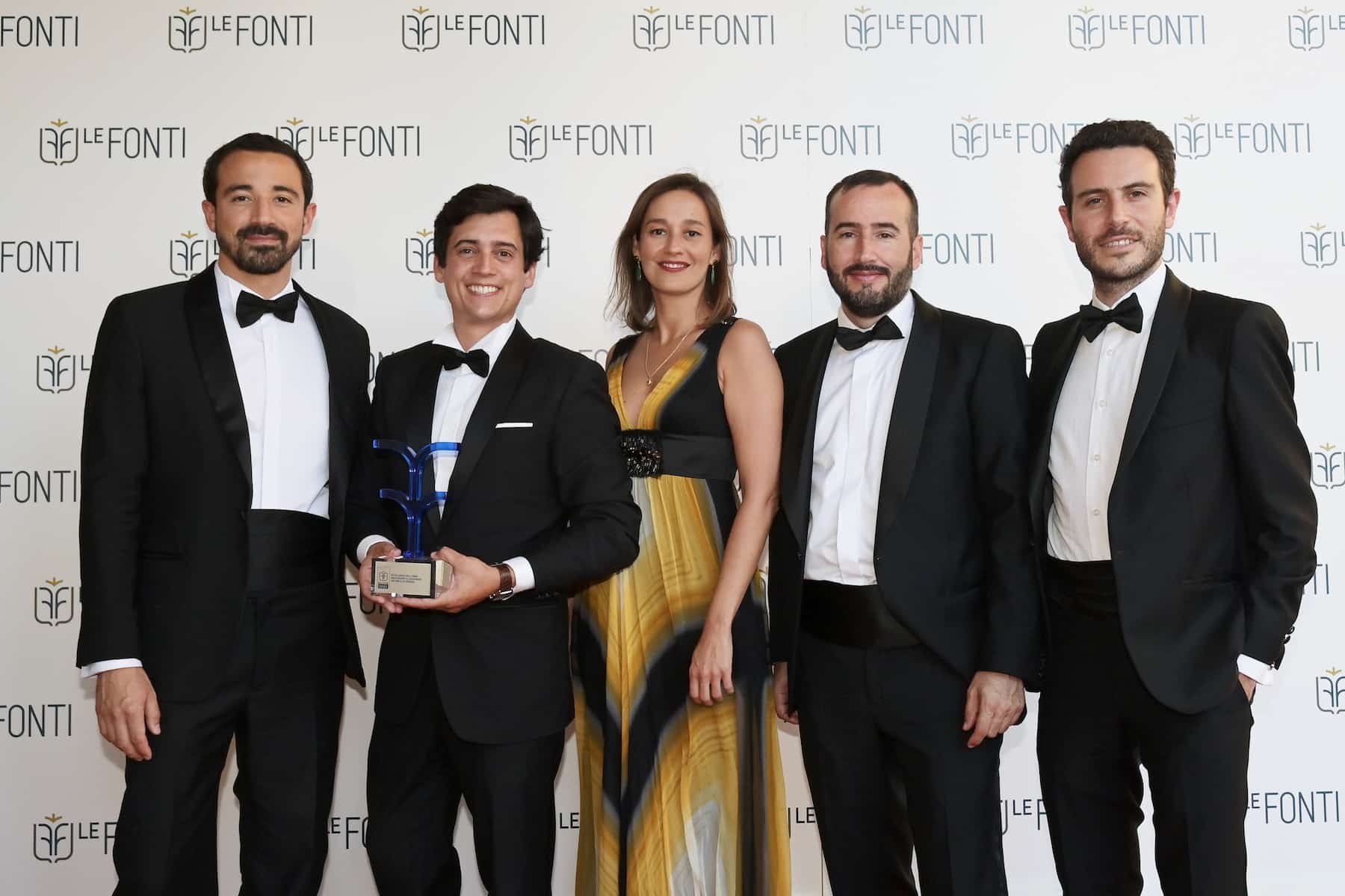 Direttori Verisure alla premiazione Le Fonti Awards