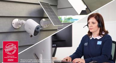 telecamera da esterno connessa a centrale operativa verisure prodotto dell'anno