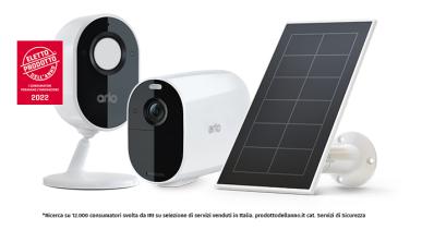 telecamere e pannello solare verisure eletti prodotto dell'anno 2022