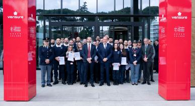 La Questura di Roma premia 24 Guardie Particolari Giurate della Centrale Operativa Verisure