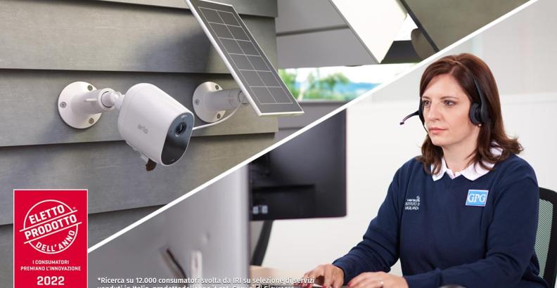 telecamera da esterno connessa a centrale operativa verisure prodotto dell'anno