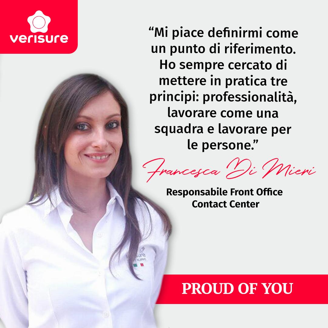 recensione area marketing in verisure: francesca, responsabile contact center