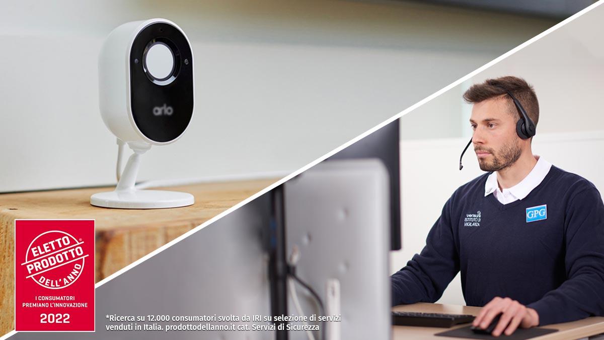 telecamera da interno collegata a centrale operativa verisure prodotto dell'anno